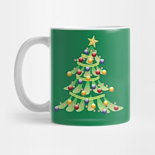 Christmas tree with ornaments Mug